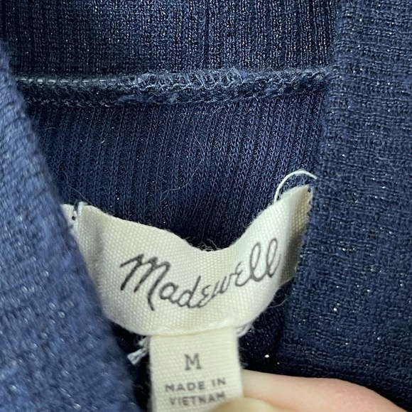 Madewell Women’s Night sparkle Turtle Neck Long Sleeve Top size M - Picture 6 of 9